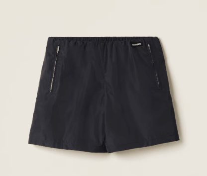 Replica Miu Miu Technical silk Bermudas 2025 #6022