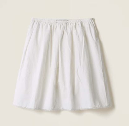 Replica Miu Miu Slubbed poplin skirt 2025 #6026