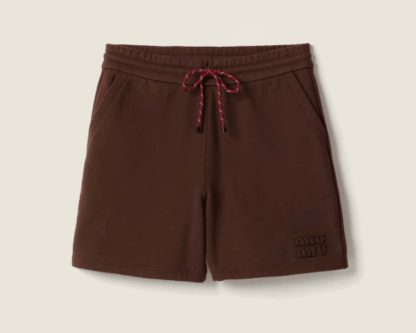 Replica Miu Miu Cotton fleece shorts 2025 #6034