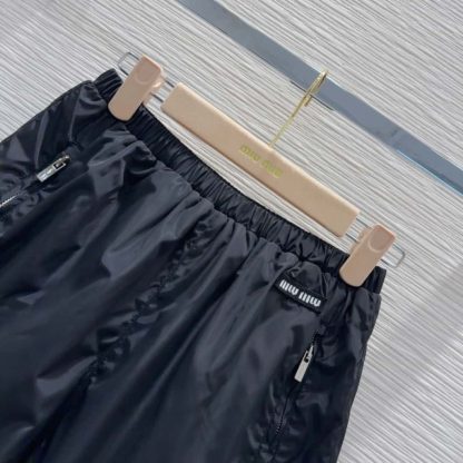 Replica Miu Miu Technical silk Bermudas 2025 #6022 - Image 2