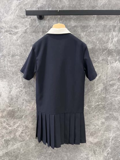 Replica Miu Miu Kid mohair mini-dress Navy 2025 #6030 - Image 2