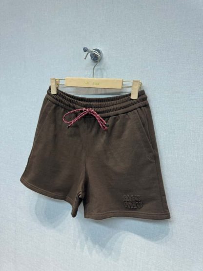 Replica Miu Miu Cotton fleece shorts 2025 #6034 - Image 4