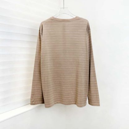 Replica Miu Miu Long-sleeved cotton jersey T-shirt 2025 #6018 - Image 3