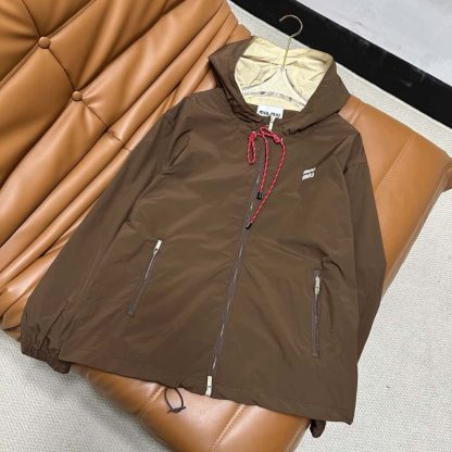 Replica Miu Miu Technical fabric hoodie jacket 2025 #6013 - Image 13