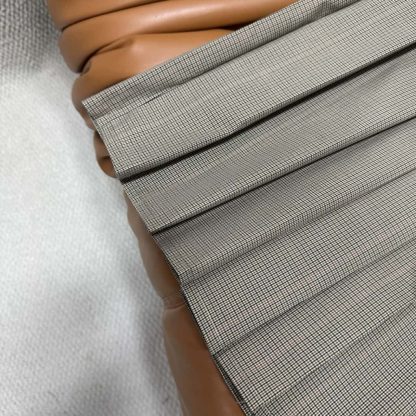 Replica Miu Miu Pleated checked technical fabric 2025 #6016 - Image 7