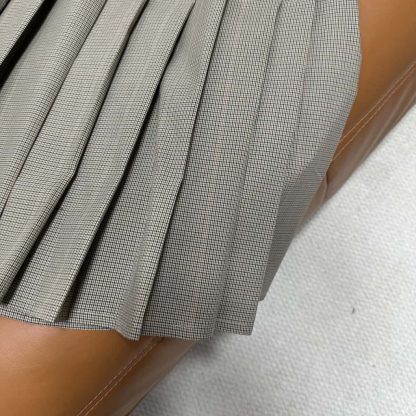 Replica Miu Miu Pleated checked technical fabric 2025 #6016 - Image 5