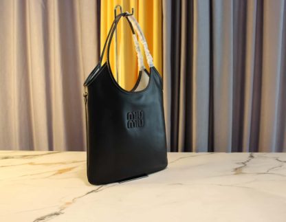 Replica Miu Miu Black IVY leather bag #6081 - Image 2