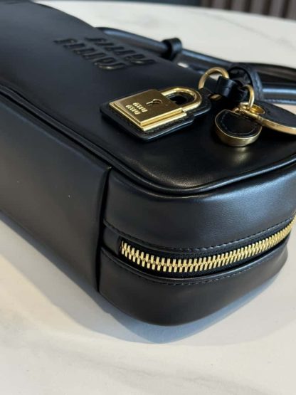 Replica Miu Miu Beau leather bag small Black #6055 - Image 5