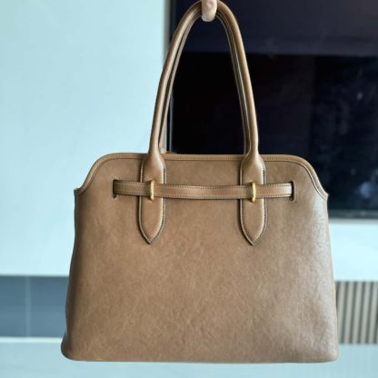 Replica Miu Miu Aventure nappa leather bag Oak #6050 - Image 2