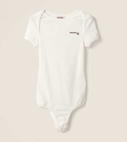 Replica Petit Bateau X Miu Miu stretch jersey bodysuit 2025 #6047