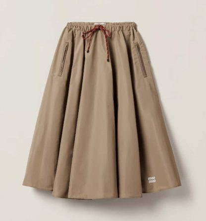 Replica Miu Miu Technical fabric skirt 2025 #6037