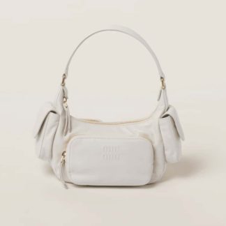 Replica Miu Miu Nappa leather Pocket bag White #6093