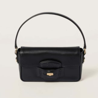 Replica Miu Miu Penny leather bag Black #6095