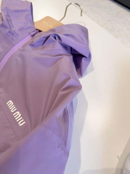 Replica Miu Miu Tec canvas blouson Lilac 2025 #6043 - Image 3