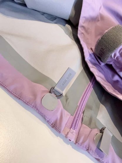 Replica Miu Miu Tec canvas blouson Lilac 2025 #6043 - Image 12