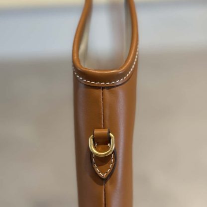 Replica Miu Miu IVY leather bag Cognac #6080 - Image 5