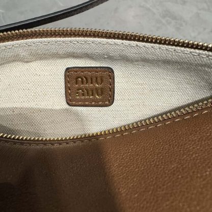 Replica Miu Miu Oak Nappa leather pouch #6086 - Image 6