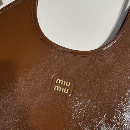 Replica Miu Miu IVY naplak patent leather bag #6082 - Image 8