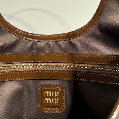 Replica Miu Miu IVY naplak patent leather bag #6082 - Image 5