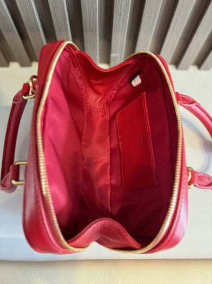 Replica Miu Miu Arcadie matelassé nappa leather mini-bag Red #6060 - Image 6