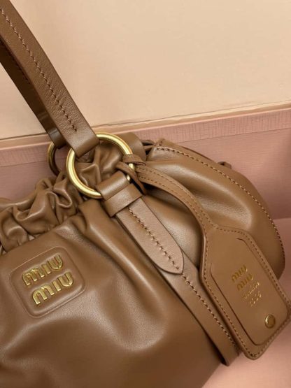 Replica Miu Miu Joie nappa leather bag briarwood #6103 - Image 4