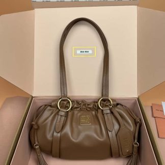 Replica Miu Miu Joie nappa leather bag briarwood #6103