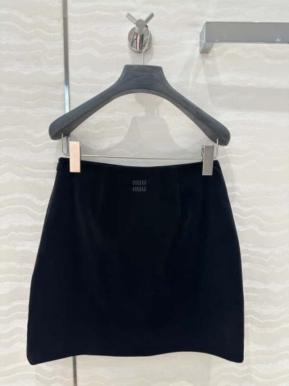 Replica Miu Miu Stretch velvet top with Miniskirt Set 2025 #6068 - Image 10